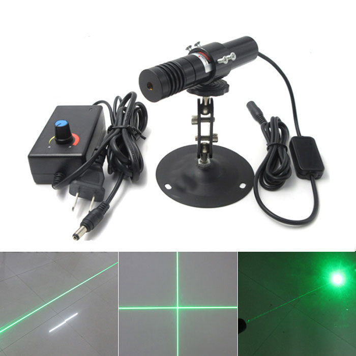 520nm 150mW Laser Diode Module Dot/Line/Crosshair Focus Adjustable